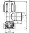 Cistern Stop Loose Nut Cone Rubber 1/4 Turn