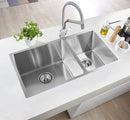 Helsinki Square Undermount Double Bowl Sink 775mm