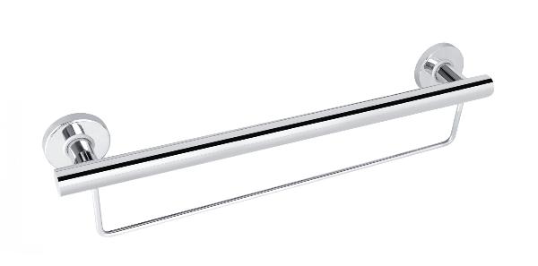 Care+ Eclipse Linear Grab Rail With Towel Rail 600mm