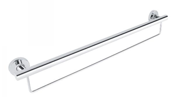 Care+ Eclipse Linear Grab Rail With Towel Rail 900mm