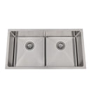 EuroSelect Athens Slim Bridge DBL Bowl Under Counter Sink