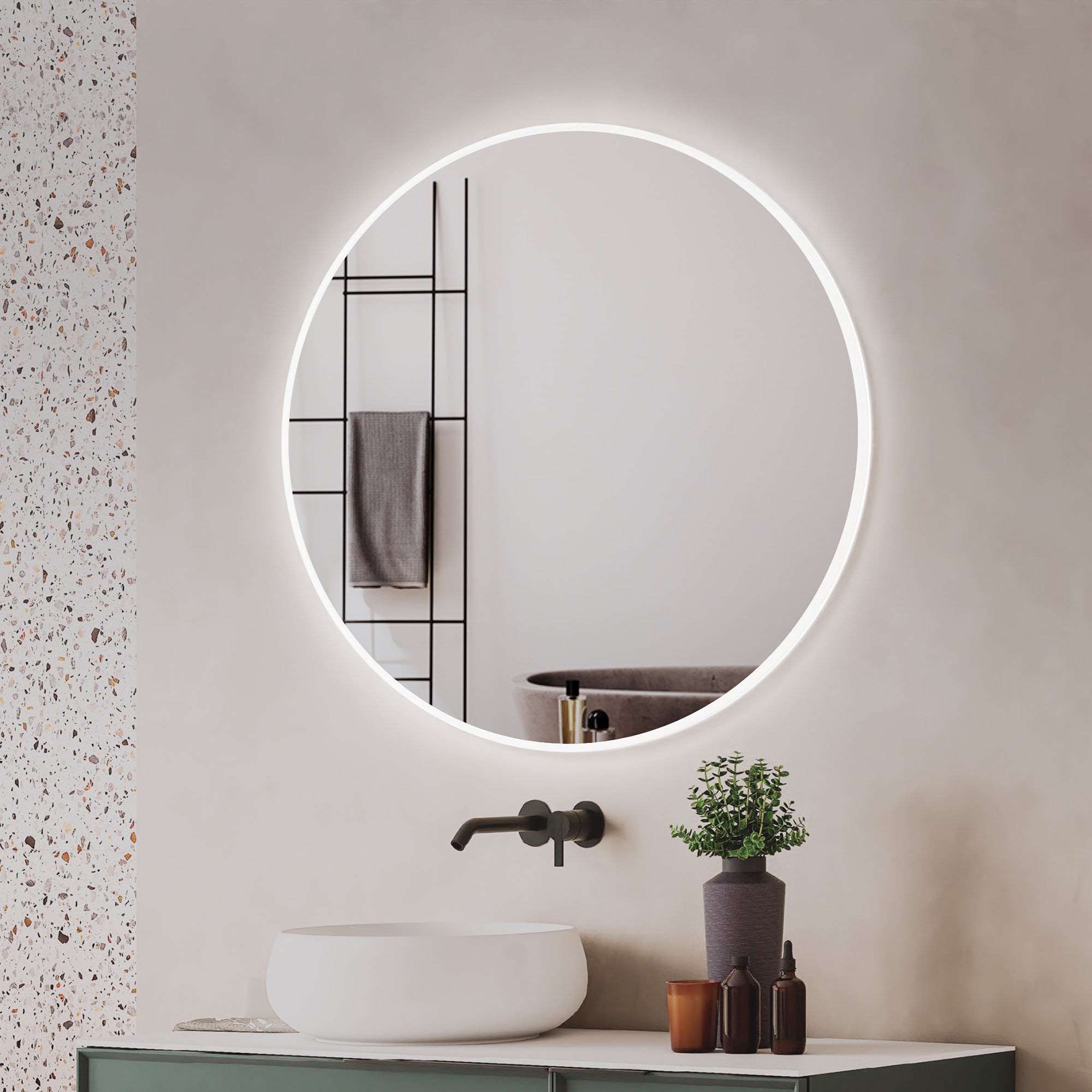 Vista LED Mirror 800mm Round