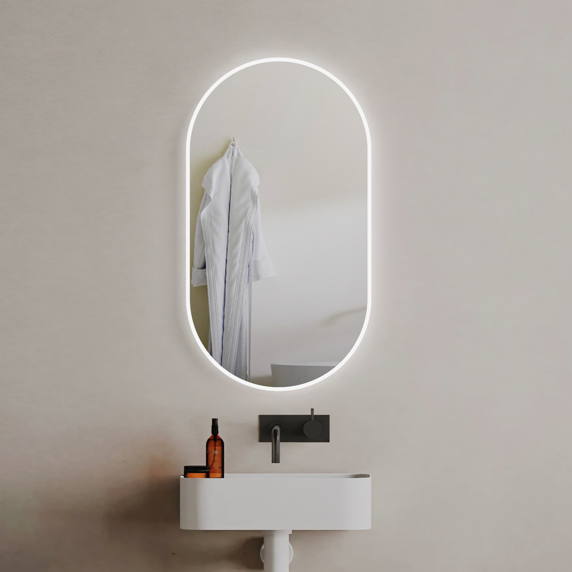 Vista LED Mirror 500x900mm Bubble