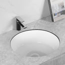 Essence Fisher Round 405mm Flat Bowl Undermount Basin White