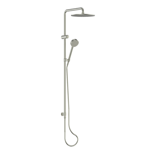 Greens Tesora Combination Twin Rail Shower - Brushed Nickel