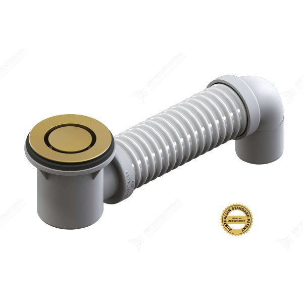 40mm Pop Down Bath Waste Brushed Gold with Connector, 21831