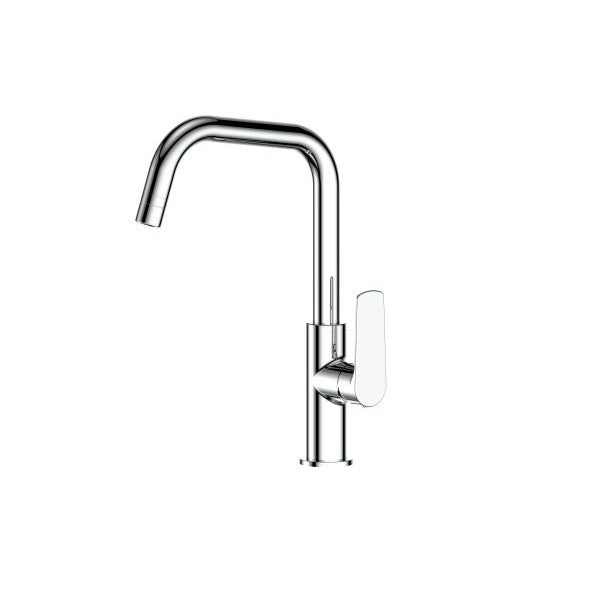 Greens Novi Lead Free Gooseneck Sink Mixer, Smart Aerator - Chrome