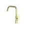 Greens Novi Lead Free Gooseneck Sink Mixer, Smart Aerator - Brushed Brass