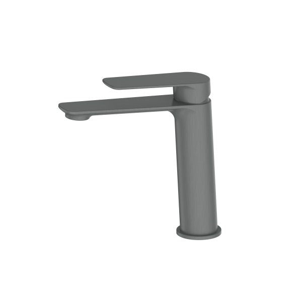 Greens Novi Lead Free Mid Height Basin Mixer - Gunmetal Grey