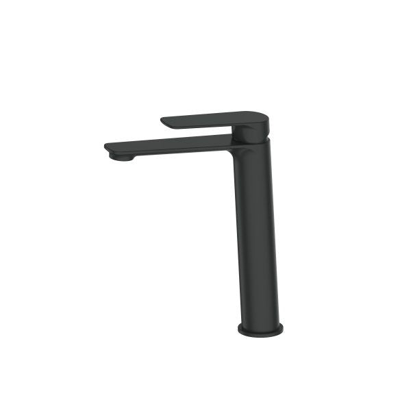 Greens Novi Lead Free Tall Basin Mixer - Matte Black PVD