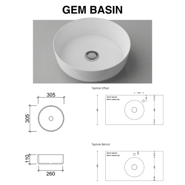 Carlo Vanity 1500mm Centre Bowl 70mm Grand Top Wall Hung