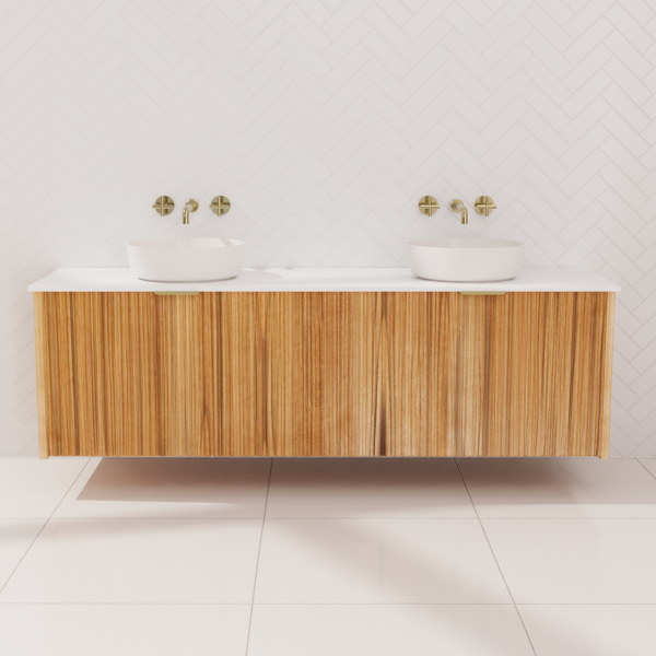 FABF Sophia Fluted Messmate Vanity 1500mm Vanity / Add Top + Basin