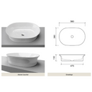 Carlo Vanity 1200mm Centre Bowl 70mm Grand Top Floor standing