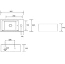 Essence Boxa Mini Ensuite 500mm Wall Basin