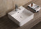 Essence Lucca Square Wall / Counter Top Basin 1TH 420 x 420mm White