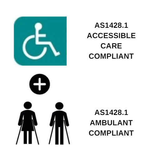 Care+ Casey Connector Care Suite Raised Height - Rimless - Grey Seat