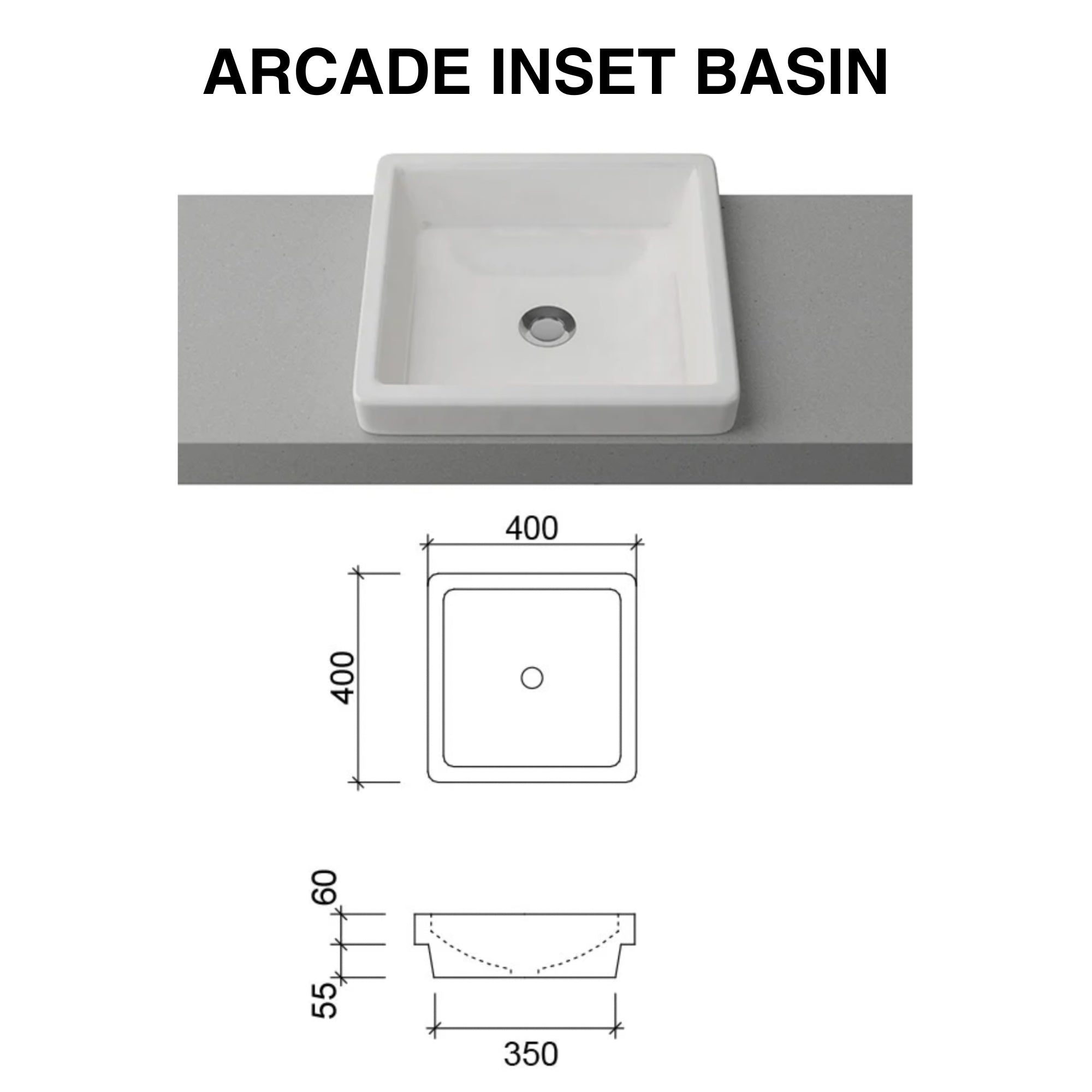 Ainsworth Wall Hung Vanity 1200mm Centre Bowl with Above Counter Basin