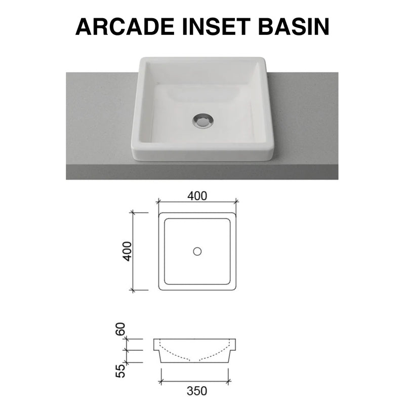 Bargo Wall hung 750mm Vanity Centre Above Counter Basin SilkSurface Top