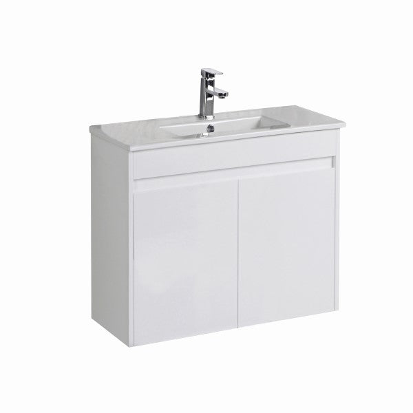 Aulic Maya Slim 600mm Vanity, White Gloss