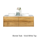 FABF Avila Solid Timber Vanity 1800mm - Teak / Messmate / Vic Ash / Blonde Teak