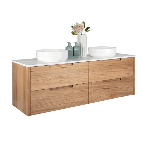 FABF Avila Solid Timber Vanity 1800mm - Teak / Messmate / Vic Ash / Blonde Teak