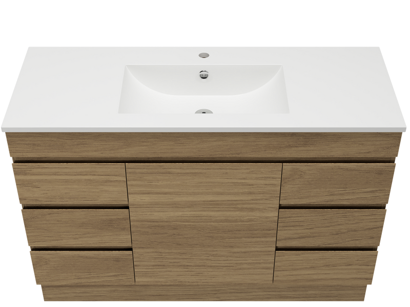 Bargo Vanity 1200mm Centre Bowl Alpha Top Floor standing