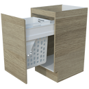 Modular Laundry 450mm Base Cabinet with Single Pull-Out Basket - Laundry Basket