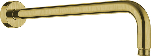 Mapel Round Horizontal 400mm Wall Mounted Shower Arm - Brushed Gold