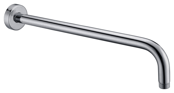 Reta Round Horizontal 400mm Wall Mounted Shower Arm - Brushed Nickel