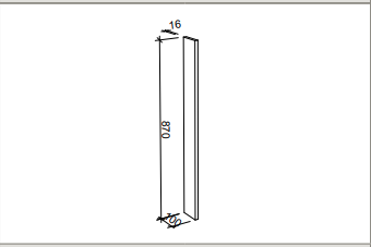 Modular Laundry Base Fill Panel 16mm