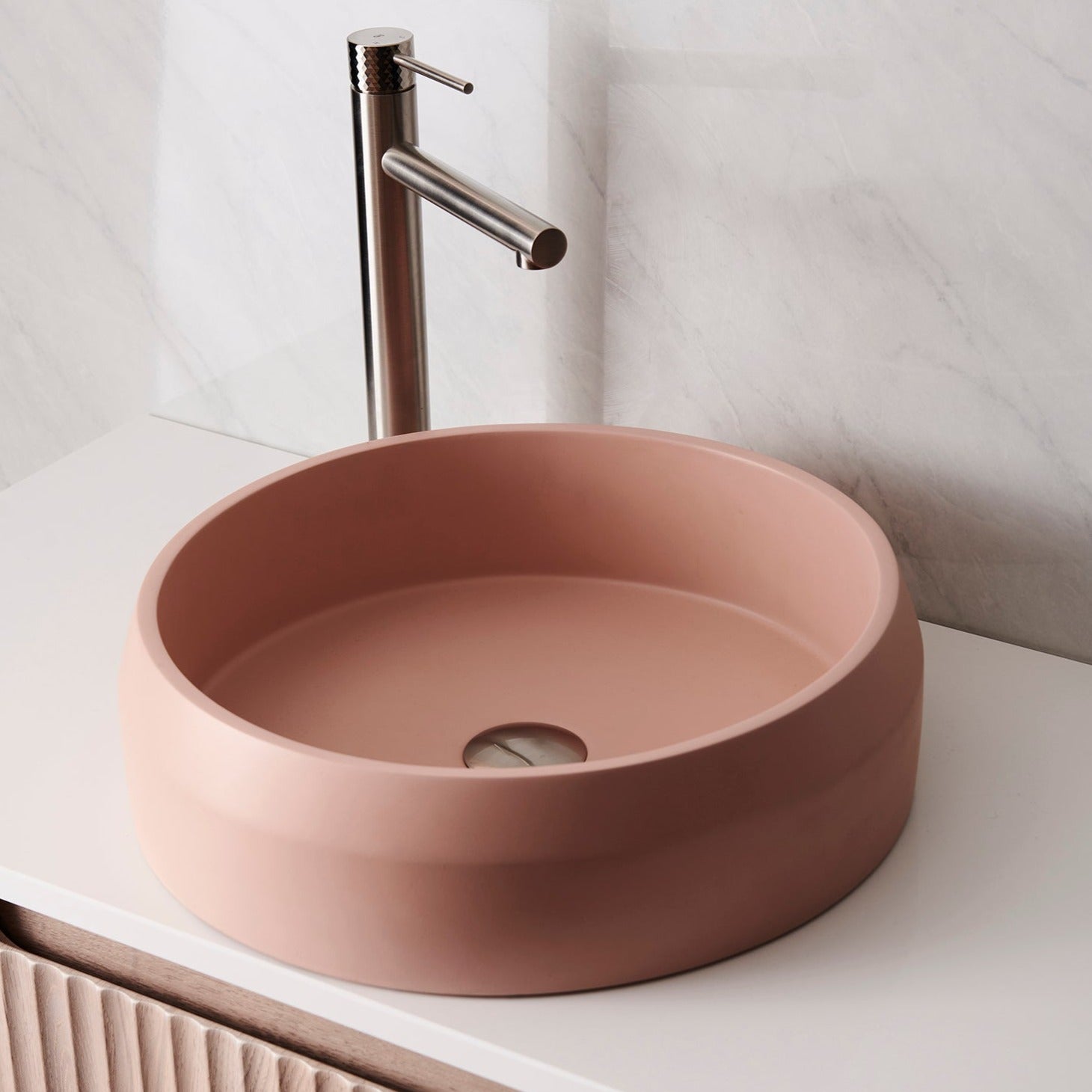 Nood Co Prism Circle Basin - Blush Pink