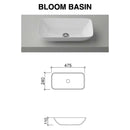 Bargo Wall hung 1200mm Vanity Centre Above Counter Basin SilkSurface Top