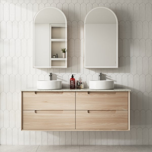 Aulic Ainsley 1500mm Vanity Unit with Flat Stone Top (various options)