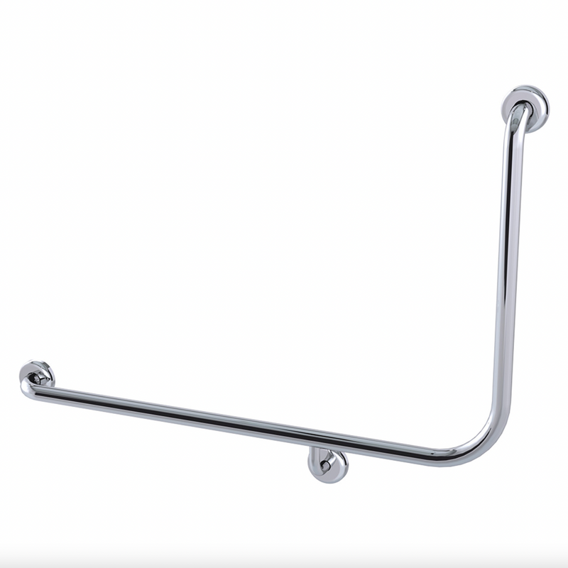 Clam® Flange 90° Accessible Grab Rail 960mm x 600mm, Left Hand