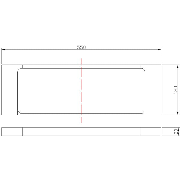 Langridge Metal Shower Shelf, Chrome