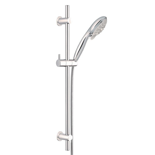 Alice Shower on Brass Retro Rail, Chrome