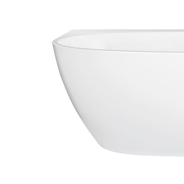 FABF Evelyn Back to Wall Bath, White Gloss 1500mm / 1700mm