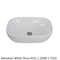 FABF Sebastian Above Counter Basin, White Gloss