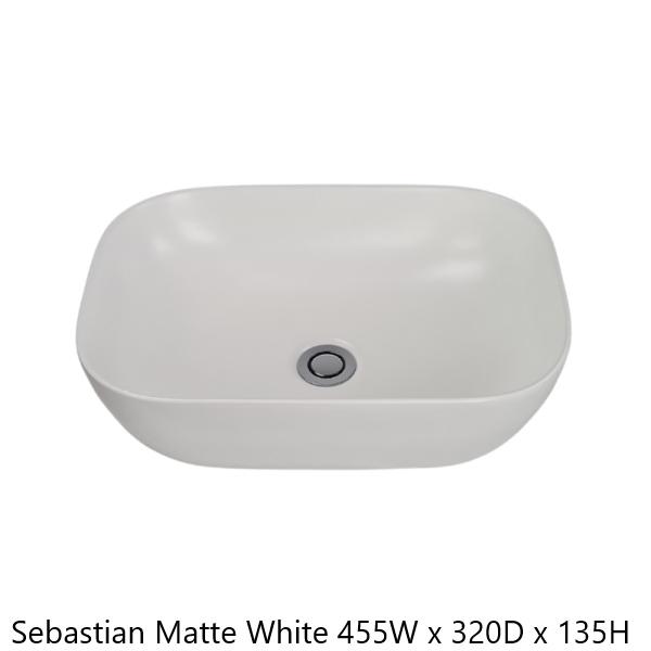 FABF Sebastian Above Counter Basin, Matte White