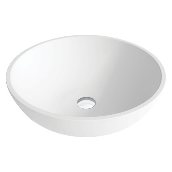 Fienza Lexy Solid Surface Above Counter Basin, White **ONE ONLY**