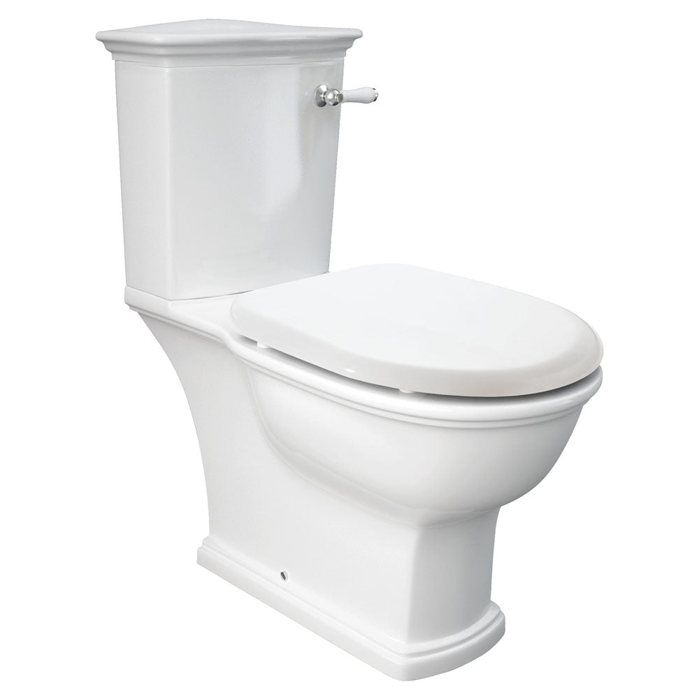 Fienza RAK Washington Front Lever Close Coupled Toilet Suite, Alpine White