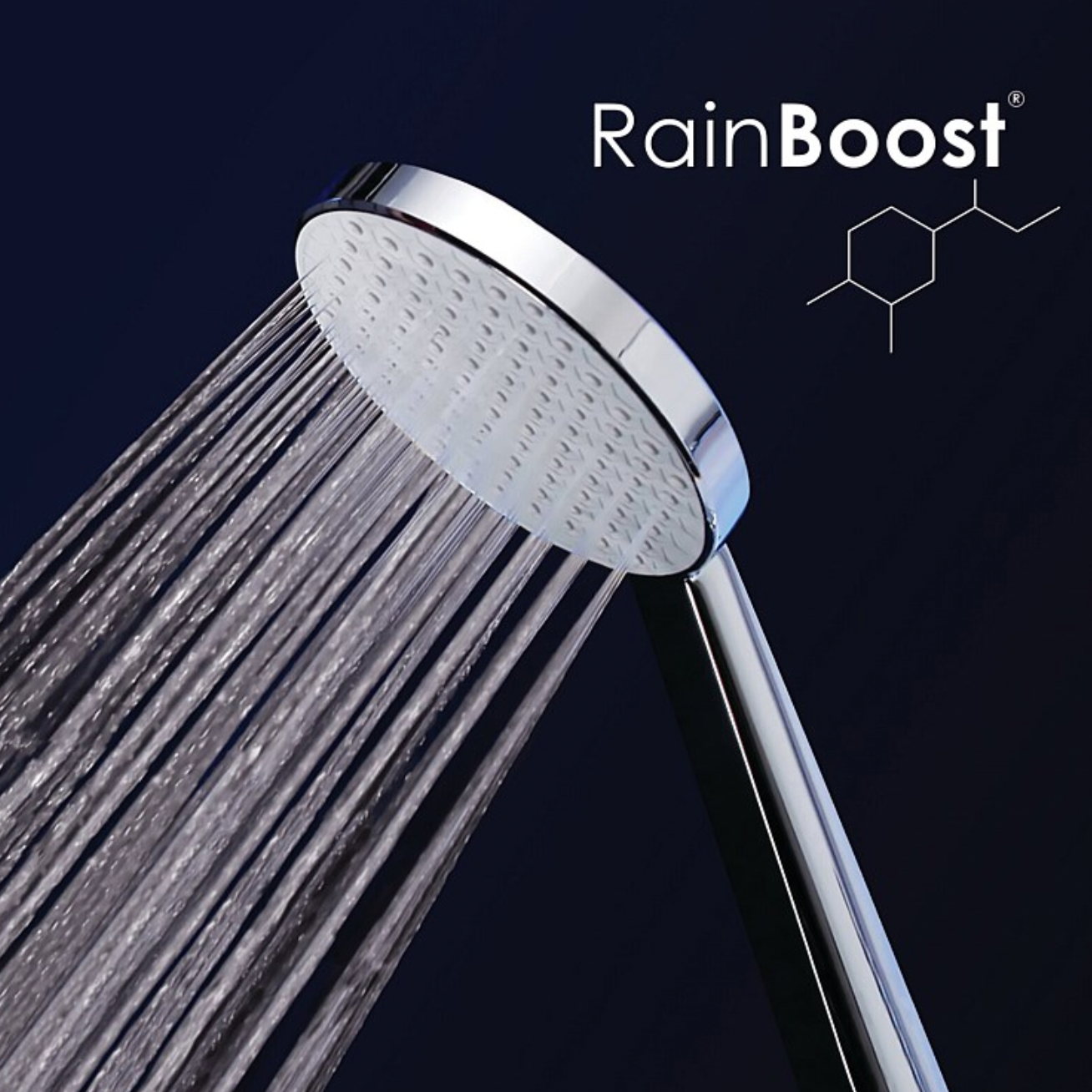 Glide RainBoost Adjustable Rail Shower, Gun Metal