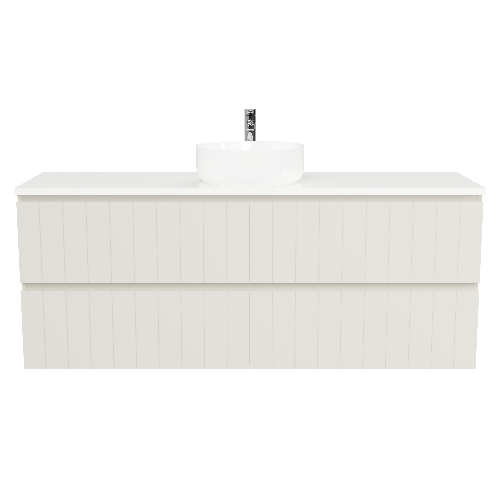 Timberline Henley 1500mm Wall Hung Vanity with Single Ceramic Basin