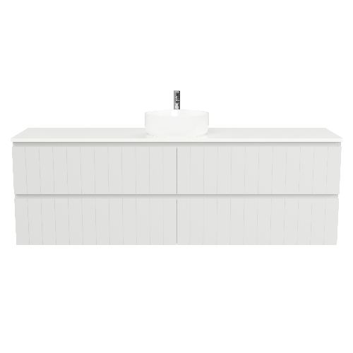 Timberline Henley 1800mm Wall Hung Vanity with Single Ceramic Basin