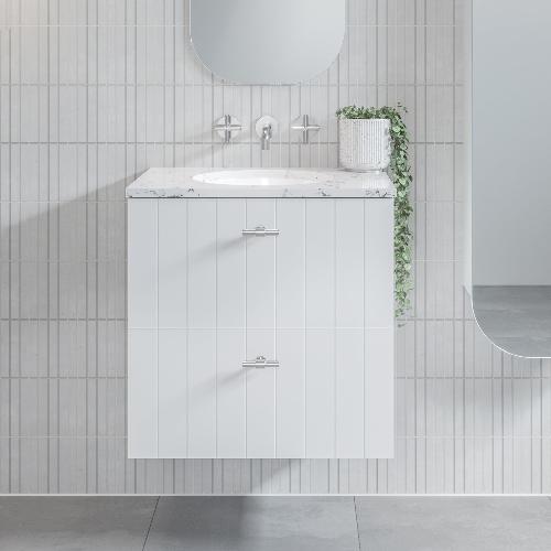 Timberline Henley 750mm Wall Hung Vanity with Ceramic Basin