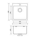 Kubic Deep 450 Sink - 35L