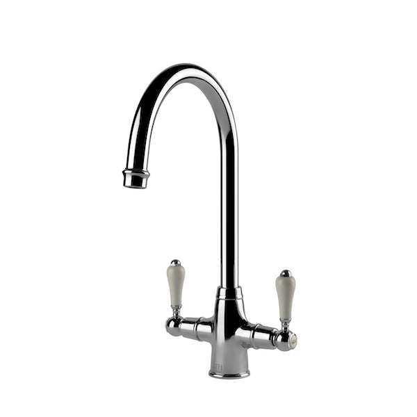 Ludlow Double Sink Mixer - Chrome