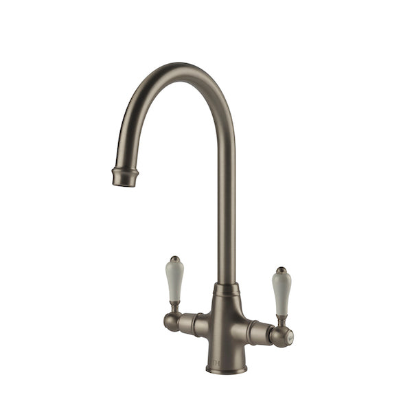 Ludlow Double Sink Mixer - Brushed Nickel