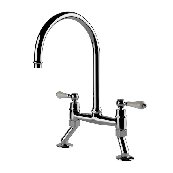 Ludlow Bridge Sink Mixer - Chrome