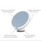 Remer Mirage LED Magnifying Mirror with Wireless Charging Stand Image